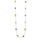 25" 14 Karat Gold Plated Multi Stone Necklace