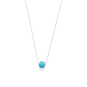 16" + 2" Floating Blue Magnesite Bead Necklace