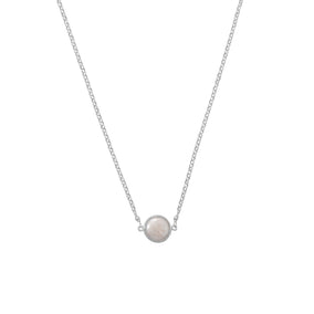 Sweet Simplicity! Cultured Freshwater Coin Pearl Necklace