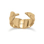 14 Karat Gold Plated Wrap Feather Ring