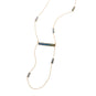 14 Karat Gold Plated Brass Labradorite Bar Fashion Necklace