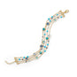 14 Karat Gold Plated Multi Stone Bracelet