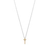 Two Tone Cross Necklace