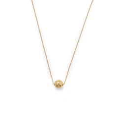 14 Karat Gold Plate Bead Necklace