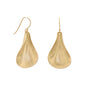 14 Karat Gold Plated Spoon Design French Wire Earrings