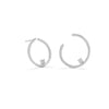 Polished Wrap CZ Post Earring