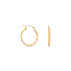 2mm x 20mm Gold Plated Click Hoop