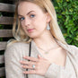 Polished Spoon Design French Wire Earrings