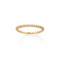 14 Karat Gold Plated Thin CZ Ring