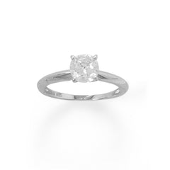 Rhodium Plated 7mm CZ Band