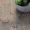 Rhodium Plated Multi Color CZ 40mm Click Hoop Earrings