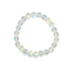 Mermaid Kisses! Iridescent Glass Stretch Bracelet