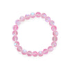 Think Pink! Iridescent Glass Stretch Bracelet