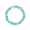 Ocean Wishes! Light Blue Glass Stretch Bracelet