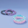 Ocean Wishes! Light Blue Glass Stretch Bracelet